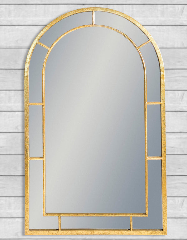 Antique Gold Medium Arch Window Mirror (to be bought in qtys of 2)