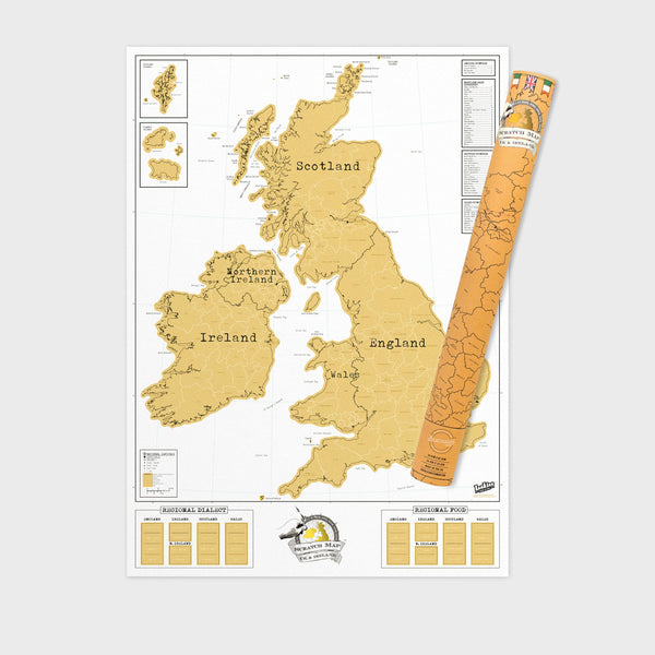 British Isles Scratch Map