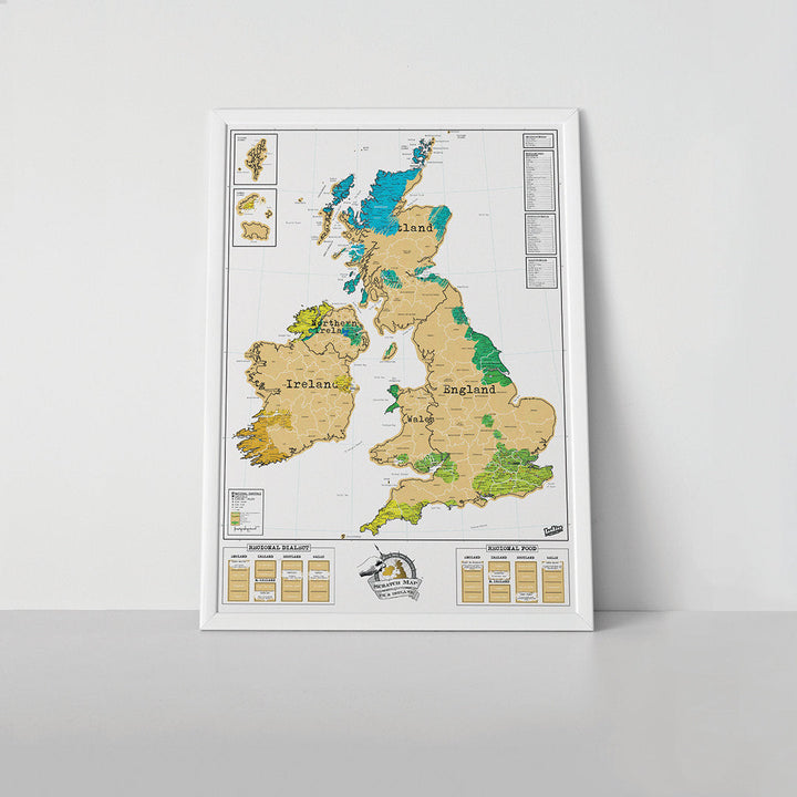 British Isles Scratch Map