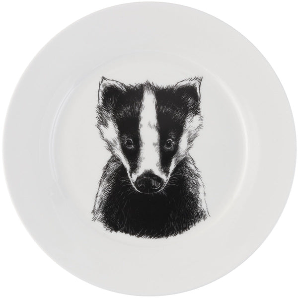 British Wildlife Collection  Badger dinner plate