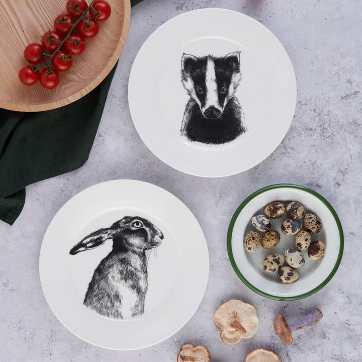 British Wildlife Collection  Badger dinner plate