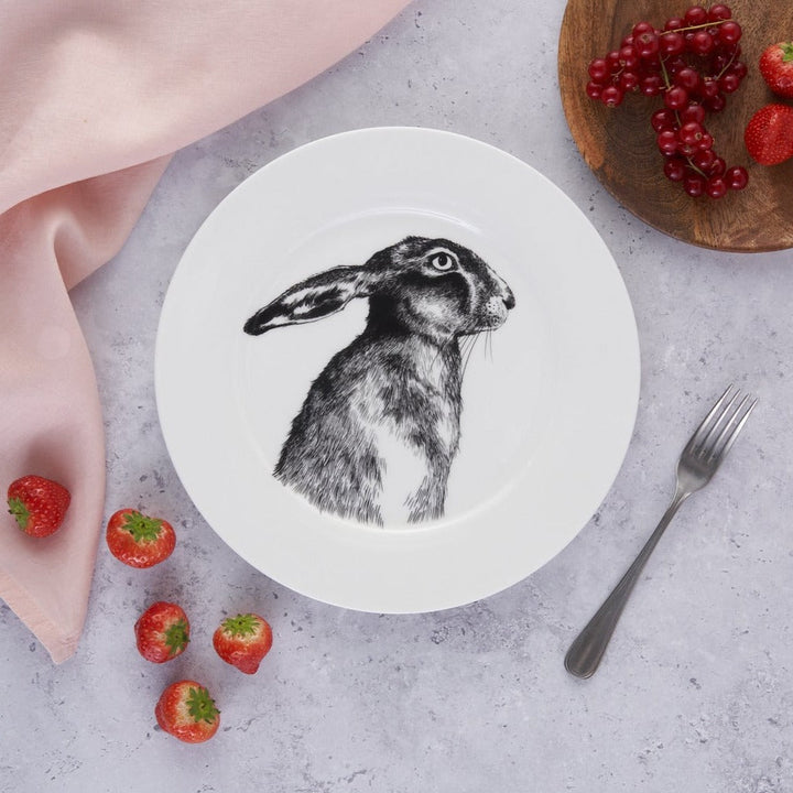 British Wildlife Collection  Hare dinner plate