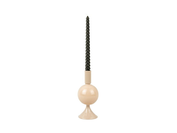 Candle Holder Sparkle Ball - Sand brown