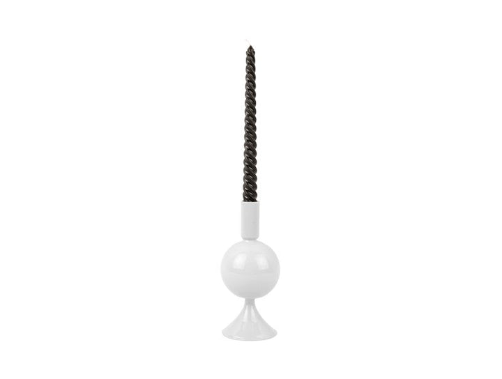 Candle Holder Sparkle Ball - White Additional 2