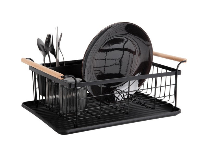 Dish Rack Bamboo Accent - Black Additional 6