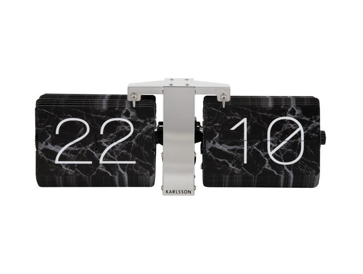 Flip Clock No Case Marble - Black Additional 2