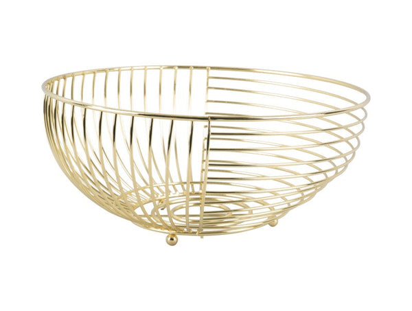 Fruit Basket Crossways - Gold plated