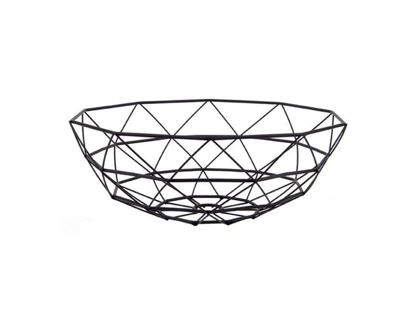 Fruit Basket Diamond Cut Large - Black