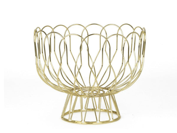 Fruit Basket Wired - Gold plated