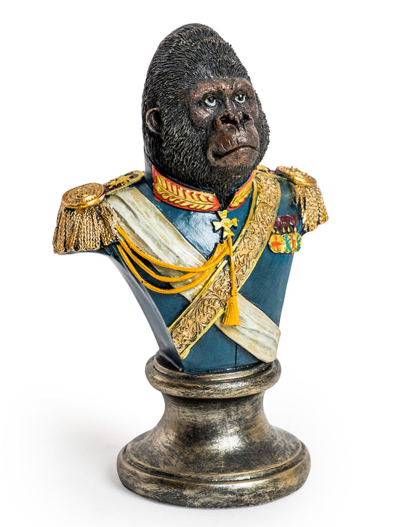 Gentry Gorilla Bust Blue