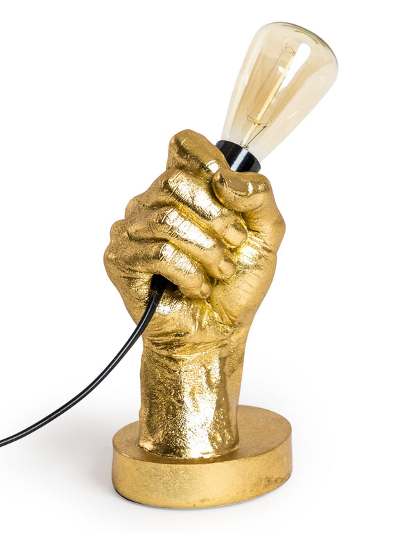 Gold "Hand Held" Table Lamp