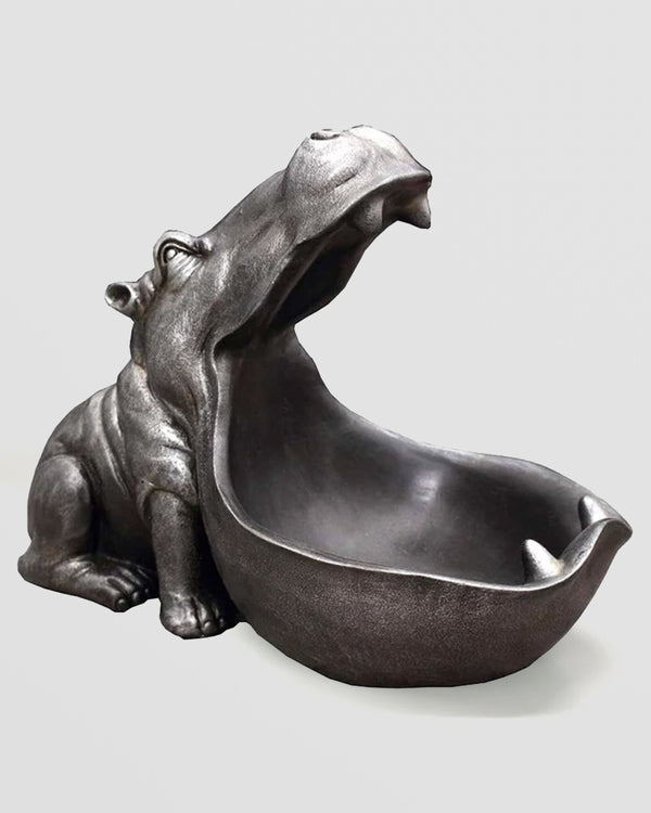 Hungry Hippo Desk Tidy - Grey