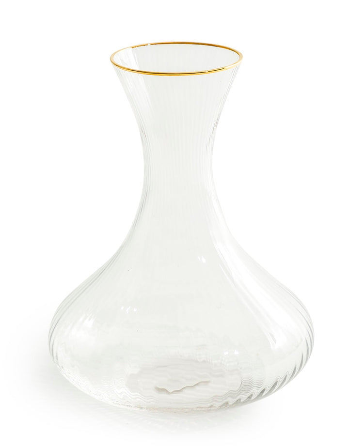 'Italia' Wine Decanter with Gold Rim