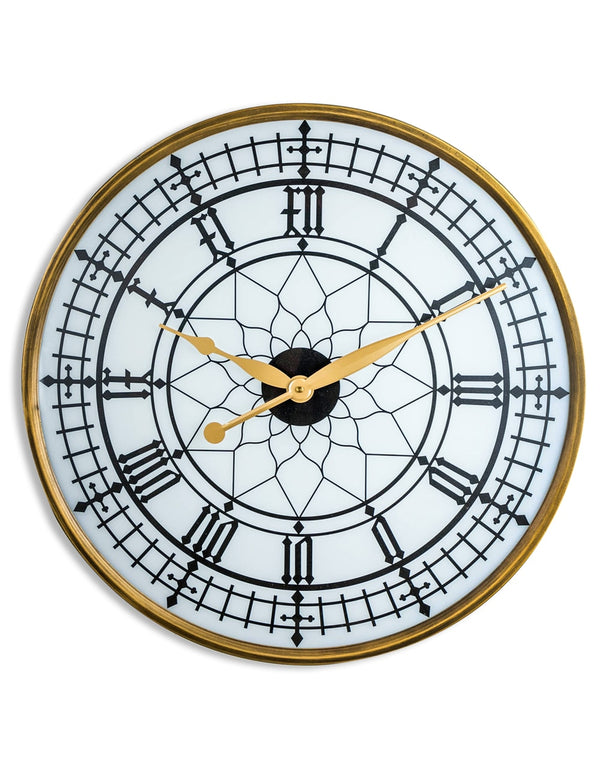 Large Gold Framed Backlit Wall Clock