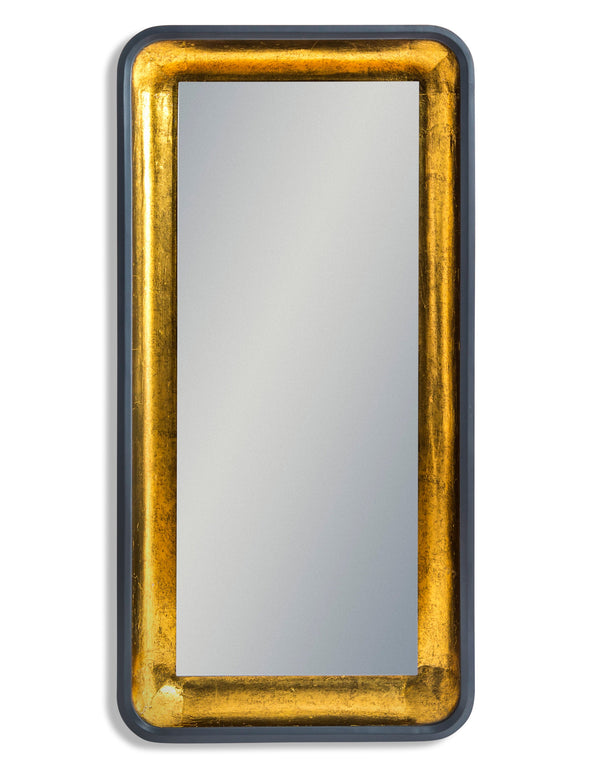 Limehouse Grey & Gold Rectangular Wall Mirror