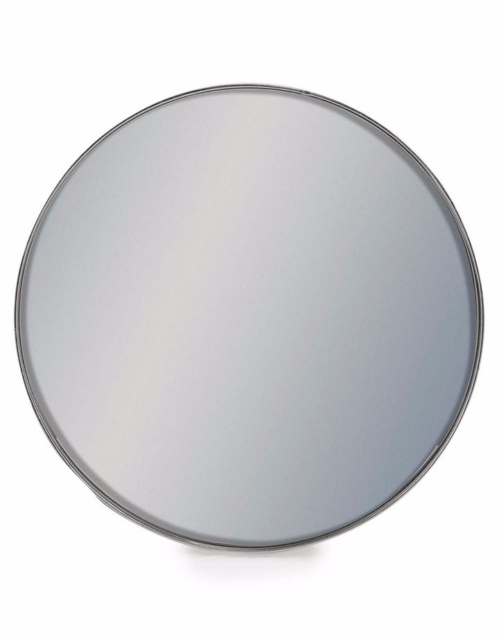 Medium Round Silver Framed Arden Wall Mirror