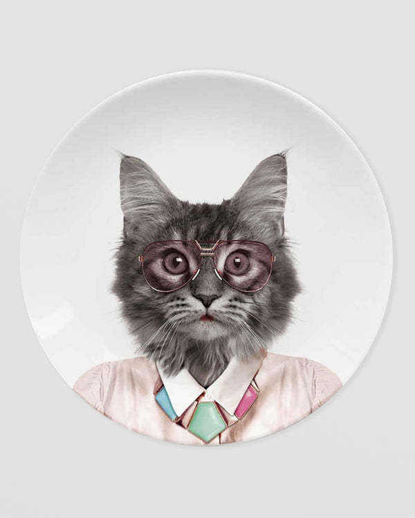 Wild Dining Plate - Cat