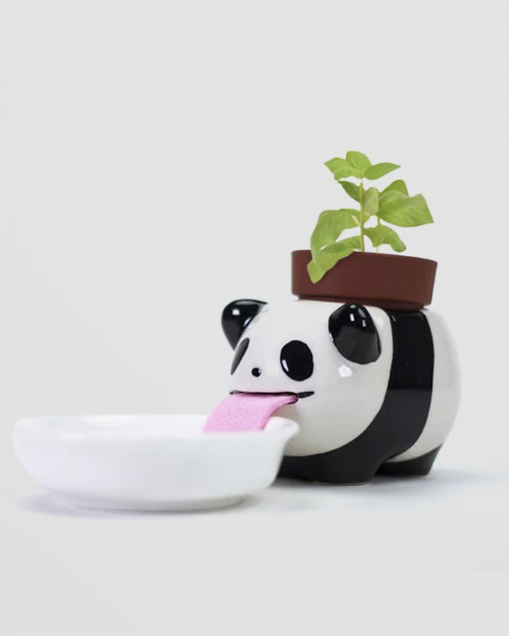 Peropon Drinking Animal Planter - Panda Additional 1