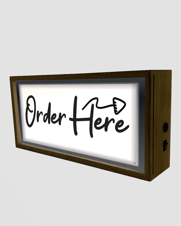 Light Box Order Here Sign