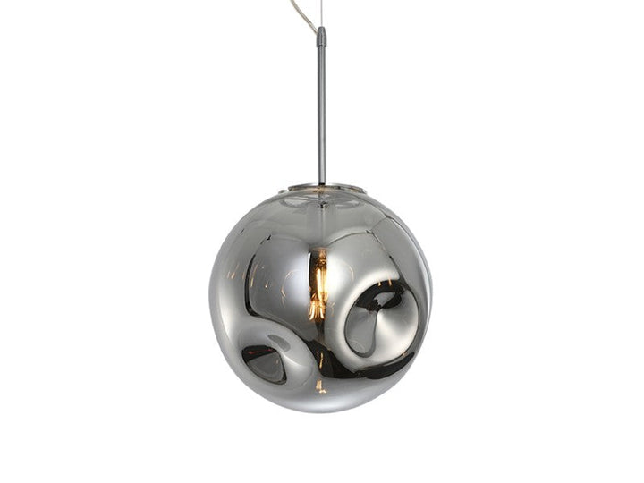 Pendant Lamp Blown Glass Round - Chrome Additional 2