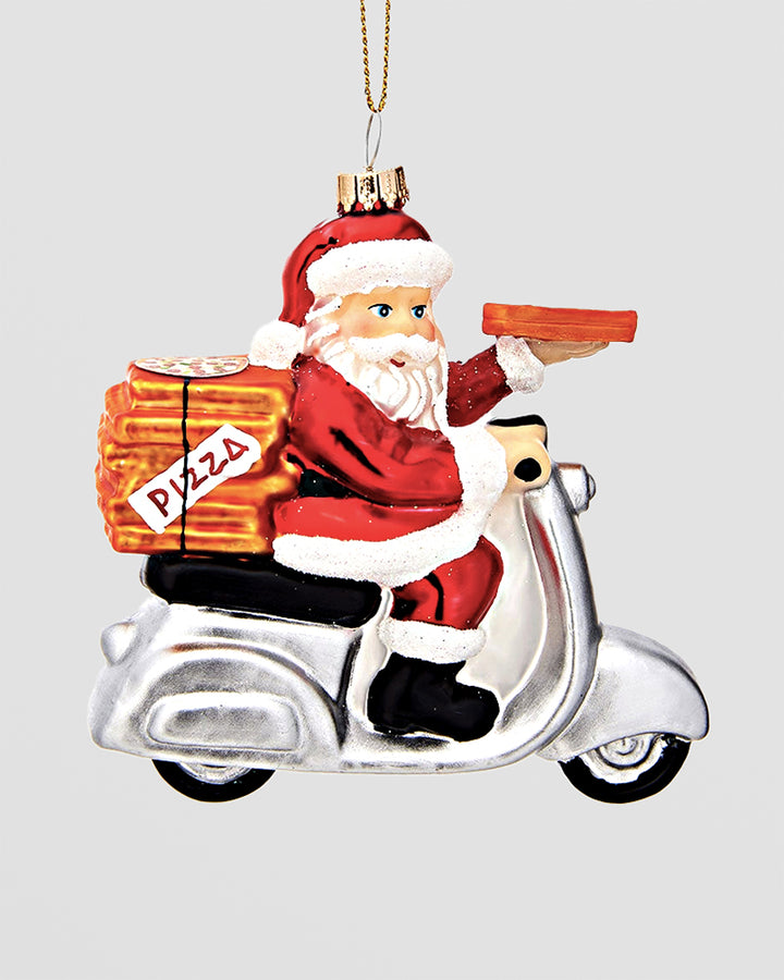 Pizza Delivery Santa Shaped Bauble Additional 1