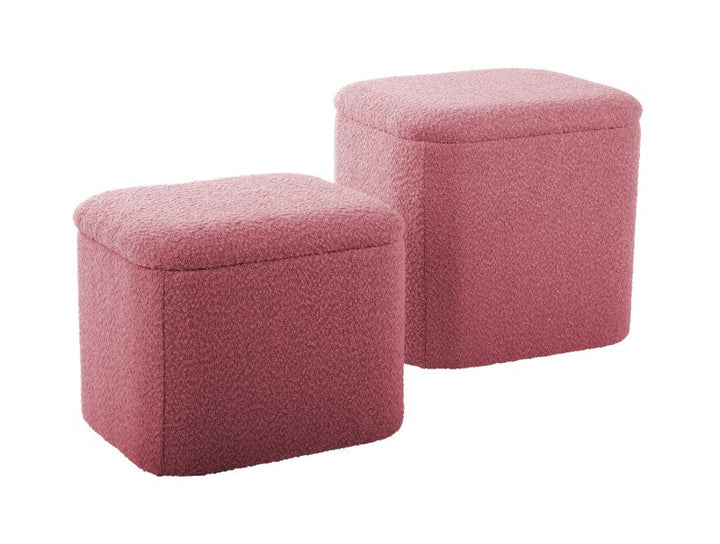 Pouf Set Ada Storage - Faded pink Additional 3