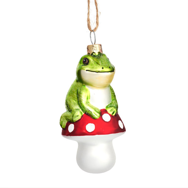 Frog on a Mushroom Bauble