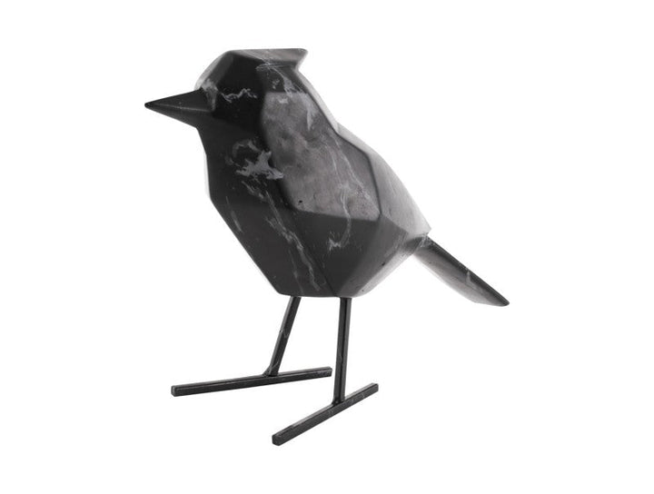 Statue Bird Large Marble - Black Additional 2