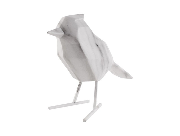 Statue Bird Large Marble - White Additional 2