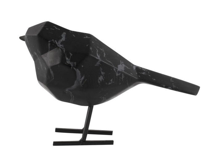 Statue Bird Small Marble - Black Additional 1