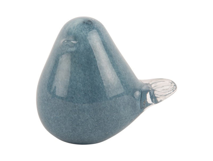 Statue Fat Bird Glass Large - Soft blue Additional 1