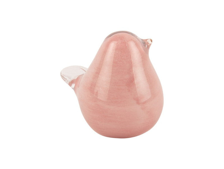 Statue Fat Bird Glass Medium - Soft pink Additional 2