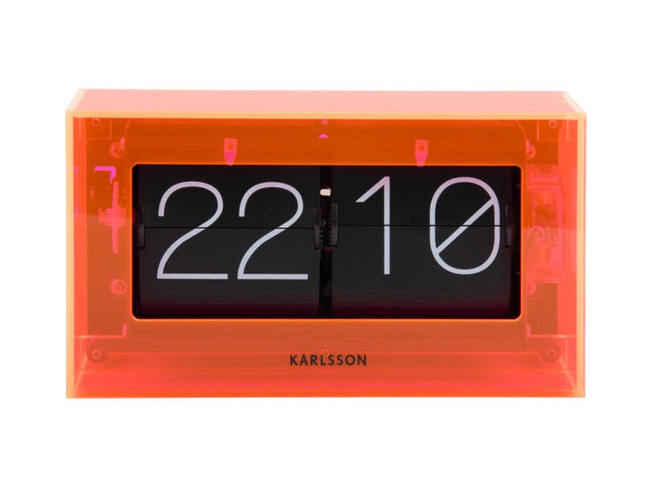 Table clock Boxed Flip - Neon orange Additional 1