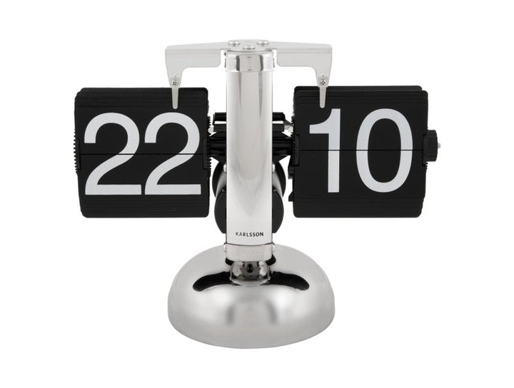 Table Clock Small Flip - Black Additional 2