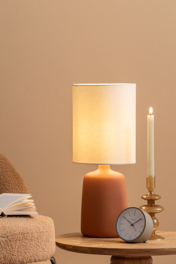 Table lamp Alma Straight Large - Caramel brown