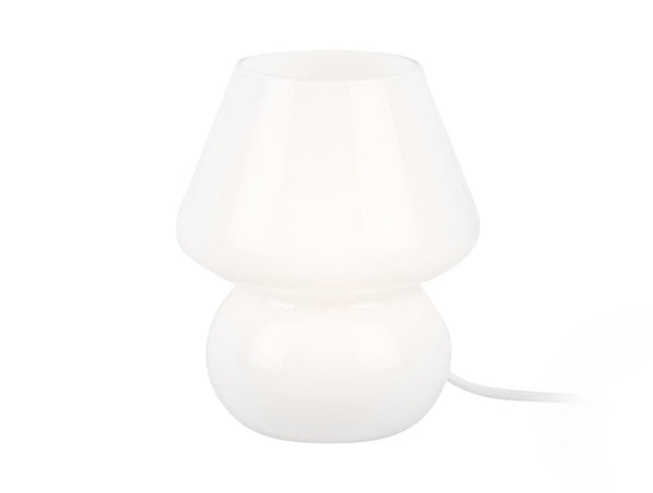 Table Lamp Glass Vintage - Milky white
