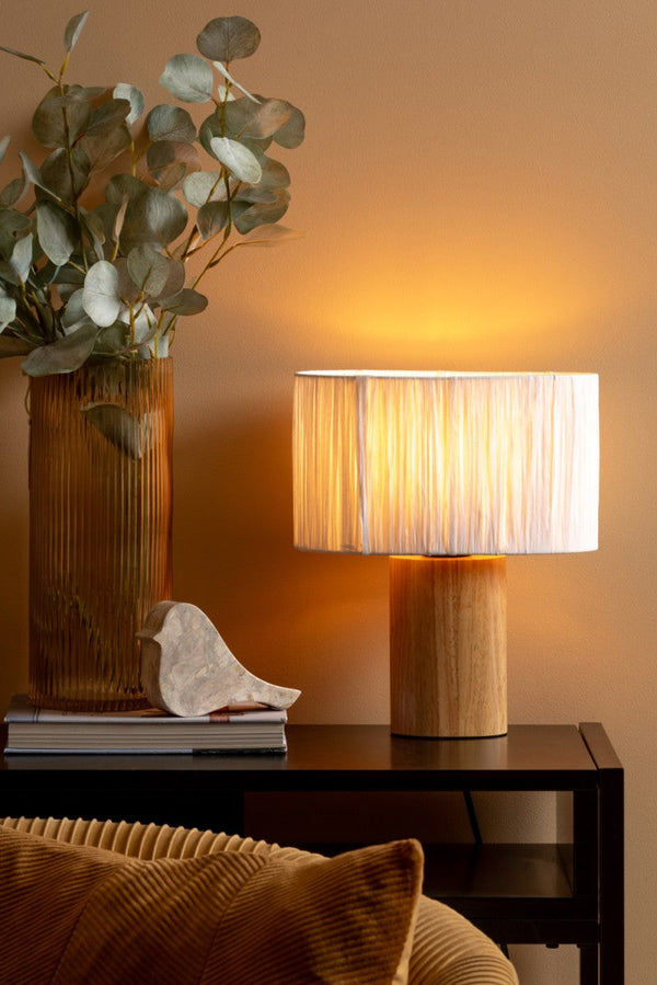 Table Lamp Sheer Oval - Ivory