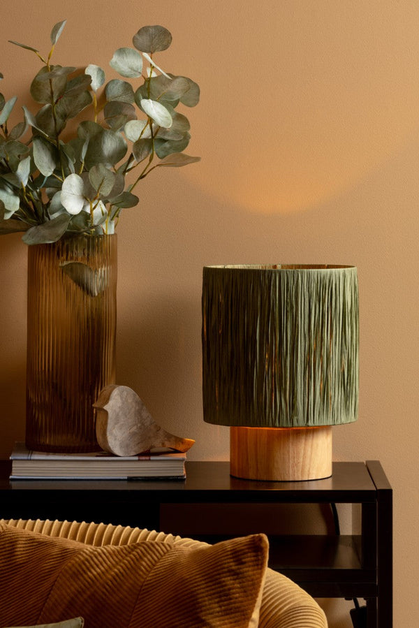 Table Lamp Sheer Round - Grayed jade