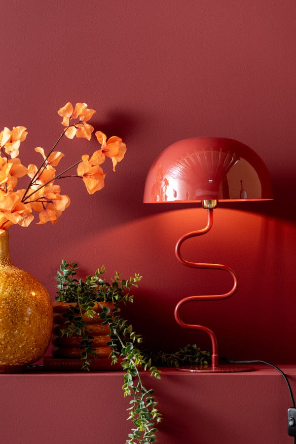 Table Lamp Twist - Red ochre