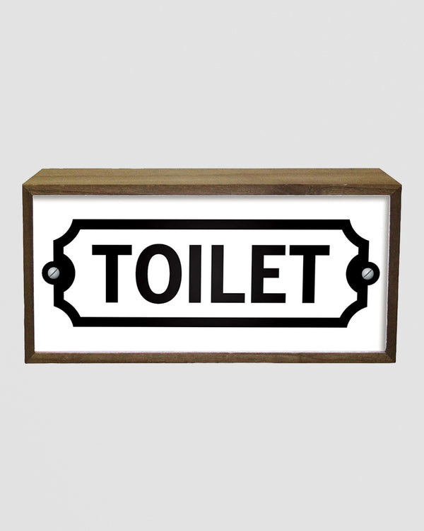 Light Box Toilet Sign