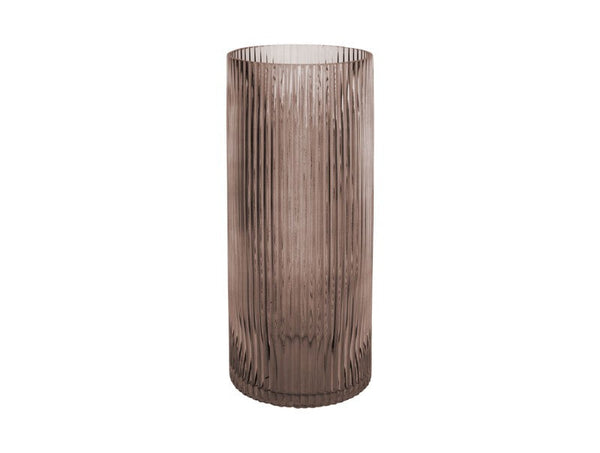 Vase Allure Straight Large - Chocolate brown