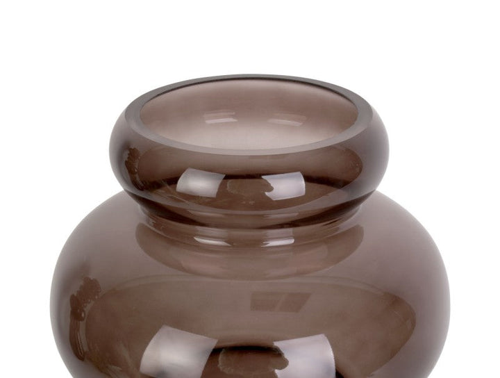 Vase Morgana Glass Medium - Chocolate brown Additional 4