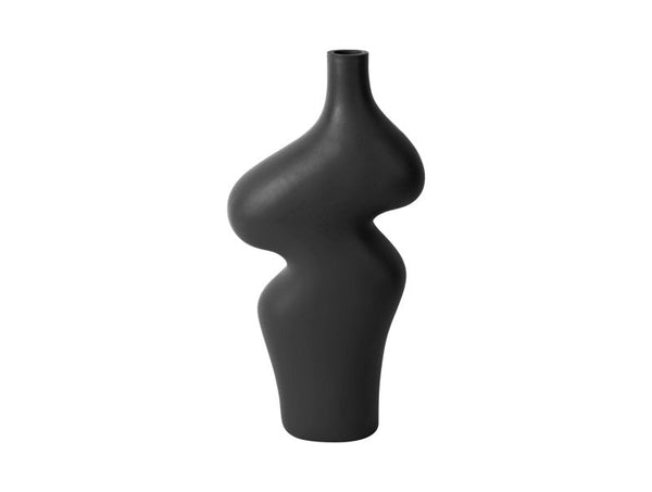 Vase Organic Curves Large - Black
