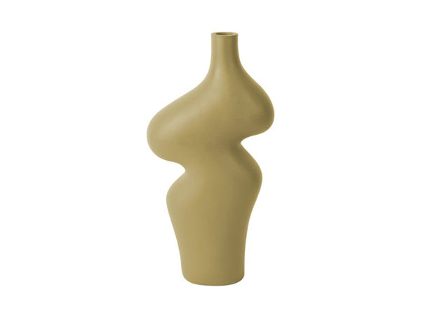 Vase Organic Curves Large - Latte brown