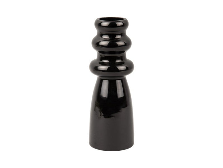 Vase Sparkle Bottle Glass - Black Additional 1