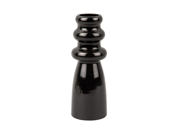 Vase Sparkle Bottle Glass - Black