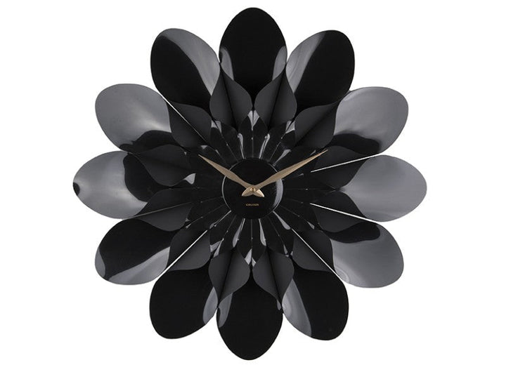 Wall Clock Flower - Black Additional 2