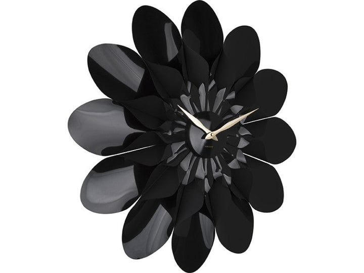 Wall Clock Flower - Black Additional 3