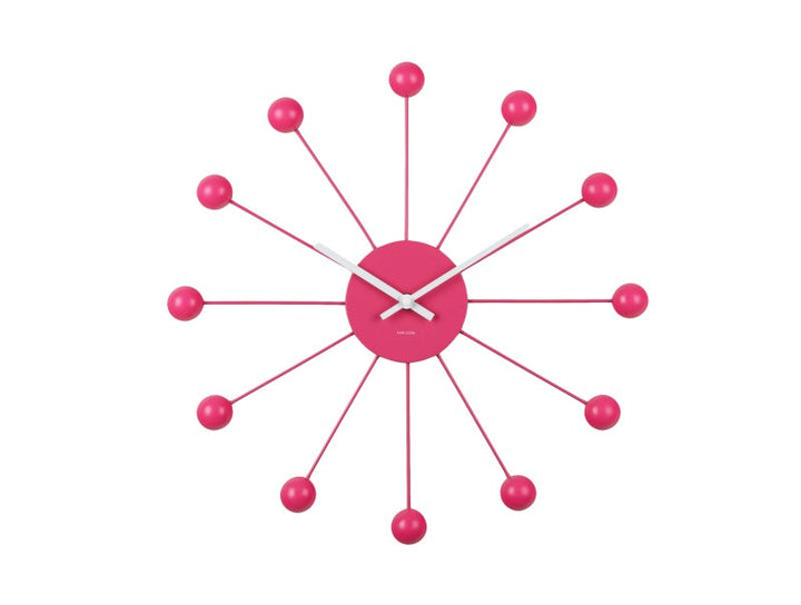 Wall Clock Funky Spider - Bright pink Additional 1
