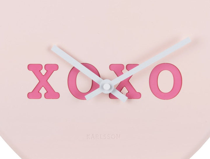 Wall Clock Heart Candy - Soft pink Additional 3